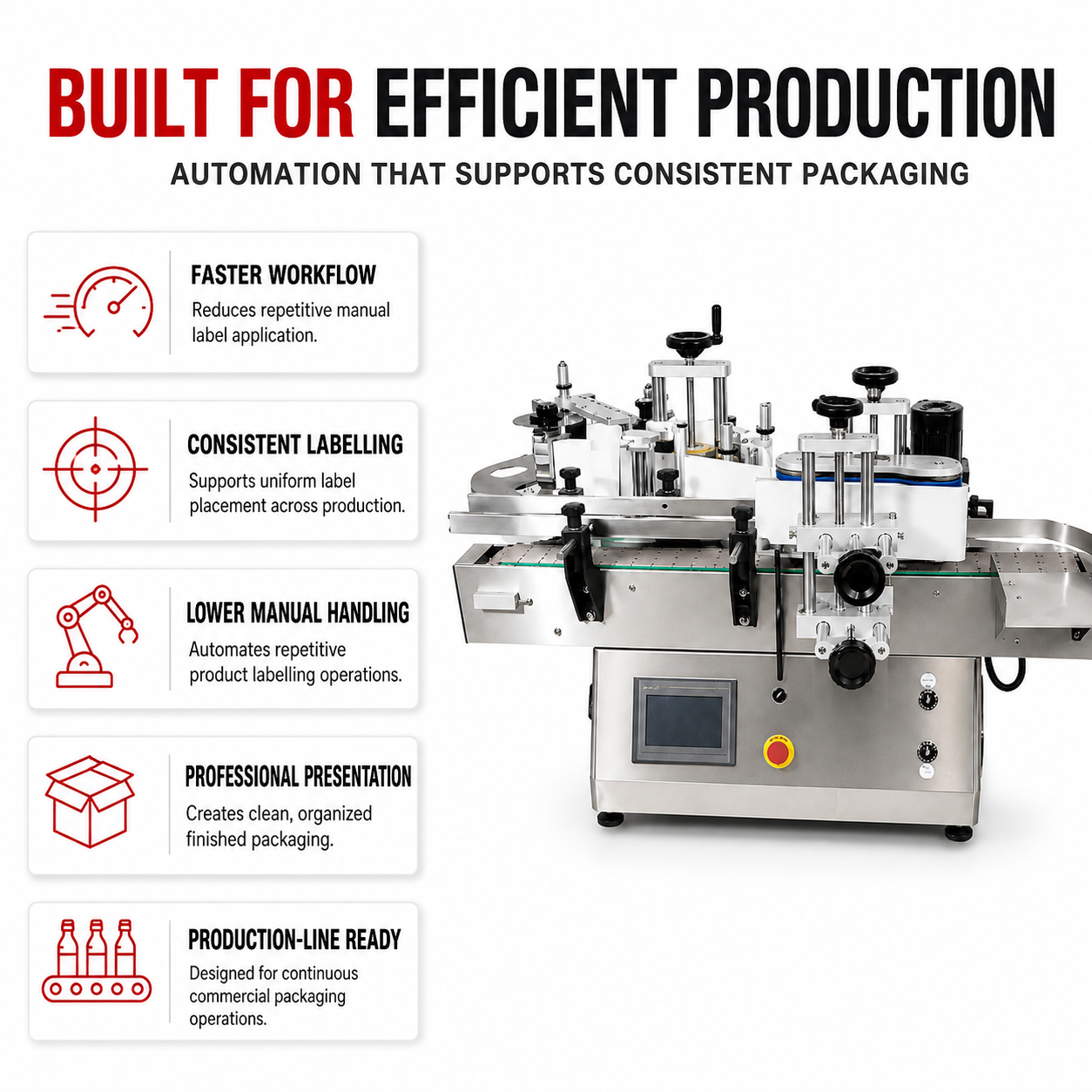 Automatic Round Bottle Labelling Machine by Sonic Industries - Image 4