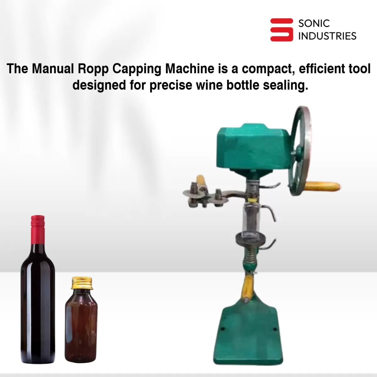 Manual ROPP Capping Machine sonic industries