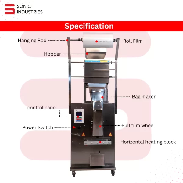 Sonic Industries Automatic 10 to 1000Gram Packaging Machine