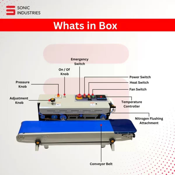 Sonic Industries MS Body Horizontal Band Sealer Machine with Nitrogen Flushing – Top Model