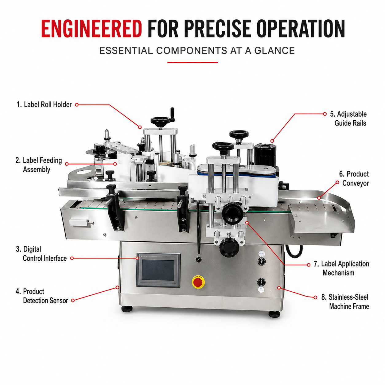 Automatic Round Bottle Labelling Machine by Sonic Industries - Image 5