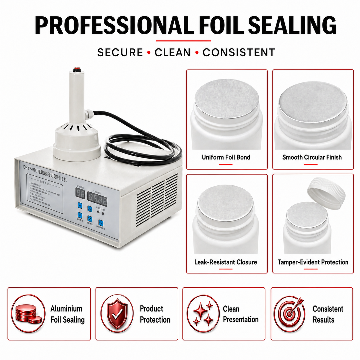 Induction Sealing Machine DGFY-600A 20MM to 100MM by Sonic Industries - Image 4