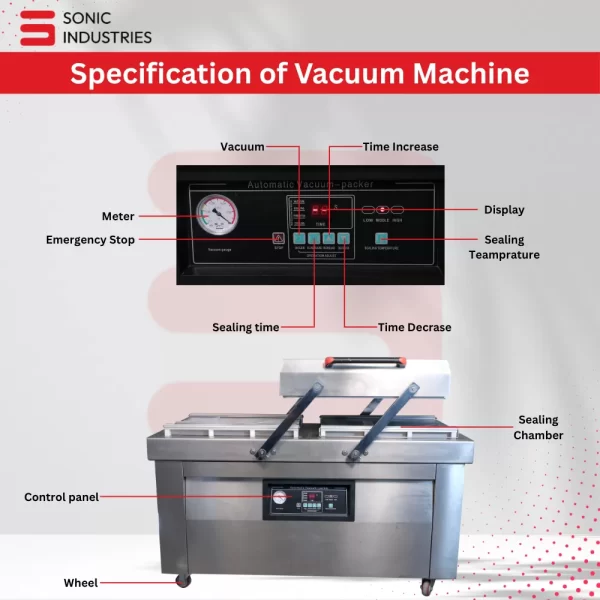 Sonic Industries DZ500 Double Chamber Vacuum Packaging Machine