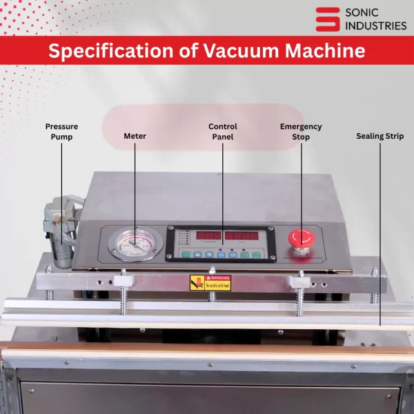 Sonic Industries DZ-500 External Chamber Vacuum Sealing Machine