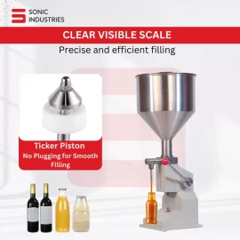 Manual Paste Filling Machine 5ML to 50ML by Sonic Industries
