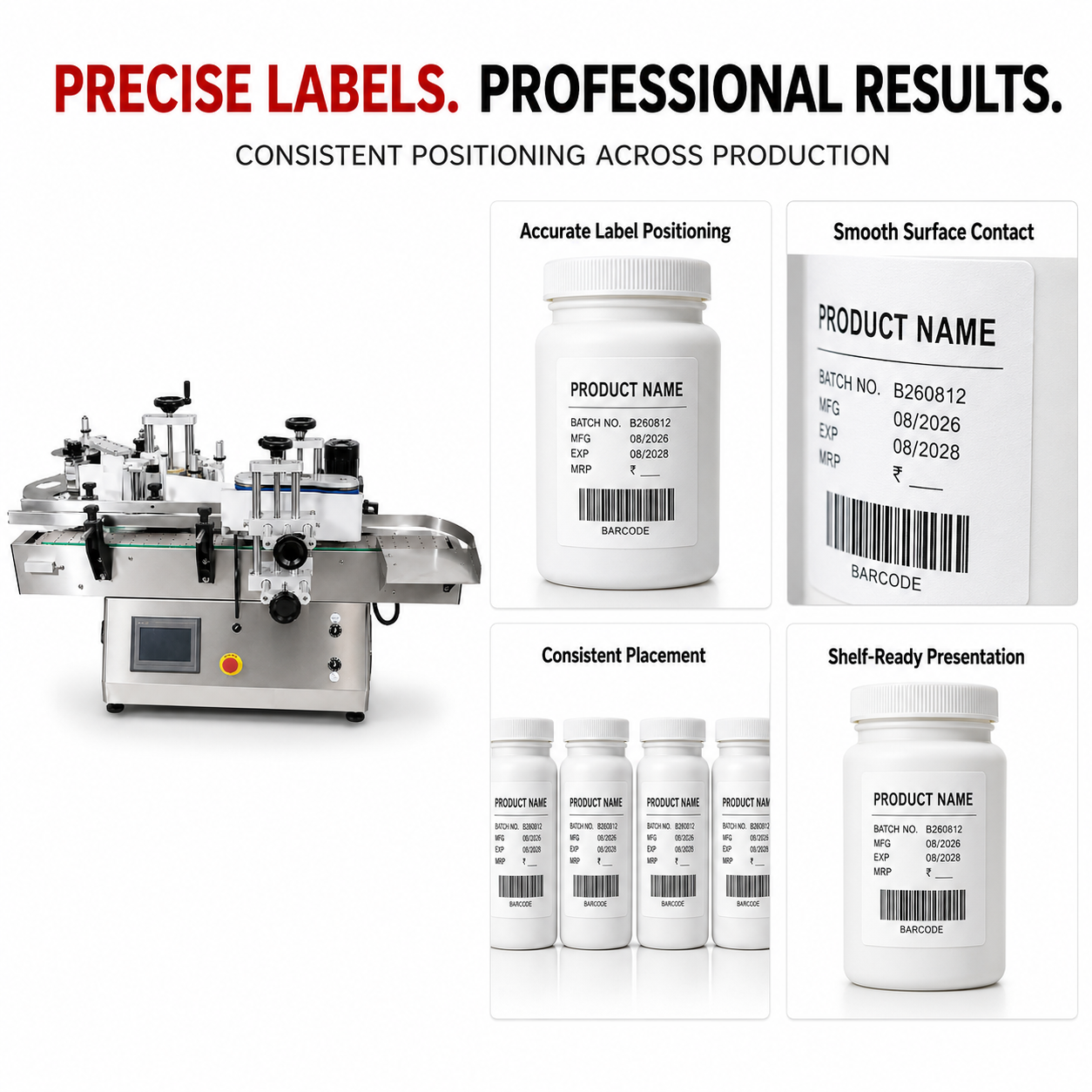 Automatic Round Bottle Labelling Machine by Sonic Industries - Image 6