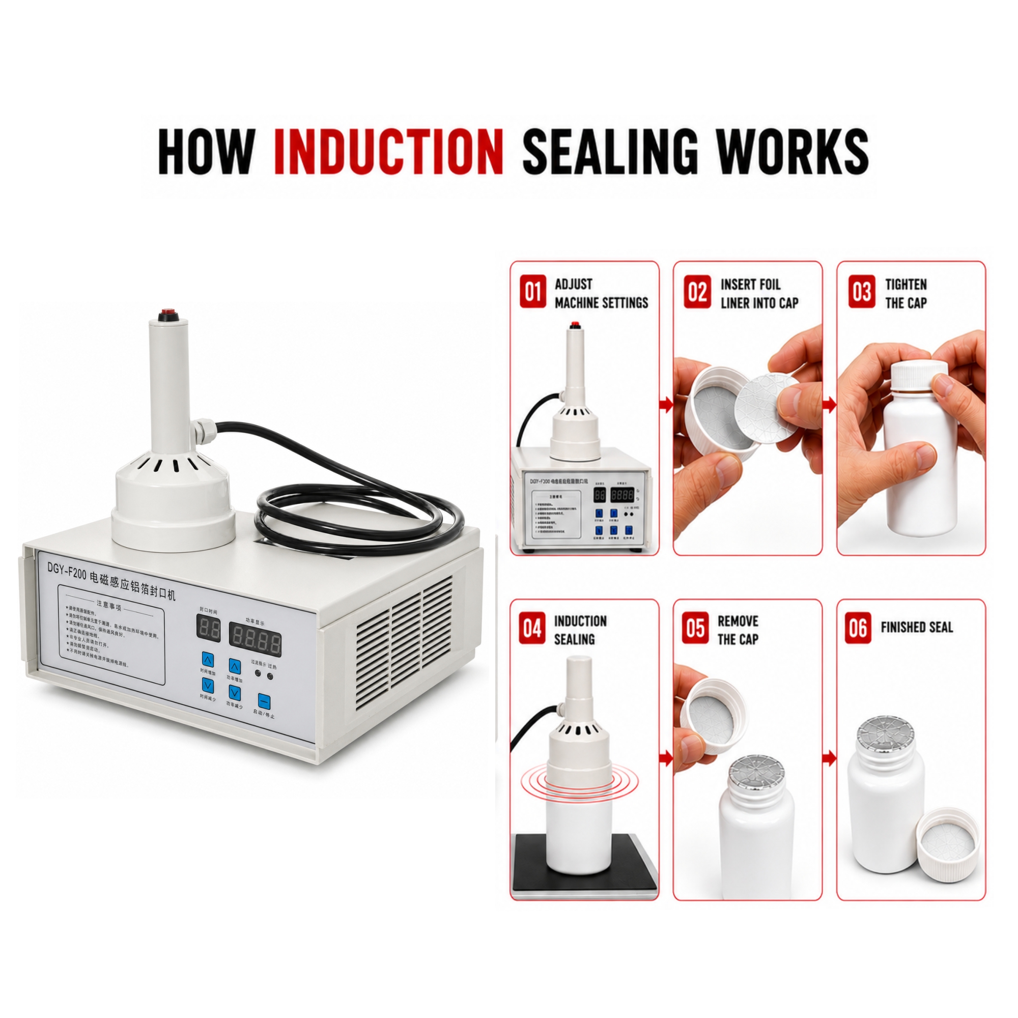 Induction Sealing Machine DGFY-600A 20MM to 100MM by Sonic Industries - Image 5