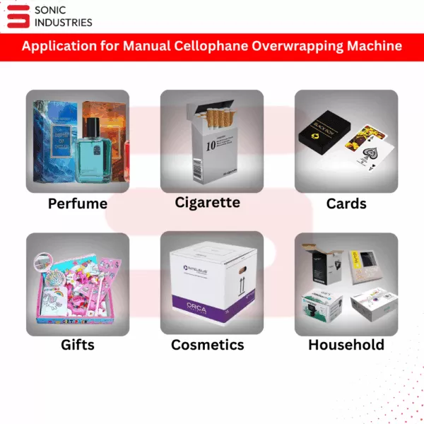 Sonic Industries Manual Cellophane Overwrapping Machine