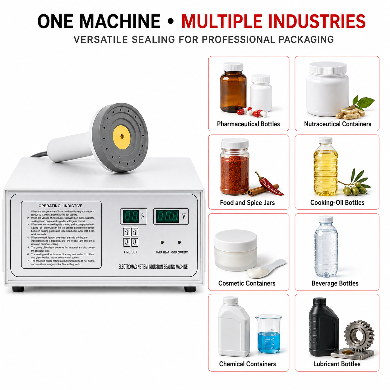 Induction Sealing Machine DGFY-500A 20MM to 100MM by Sonic Industries - Image 5