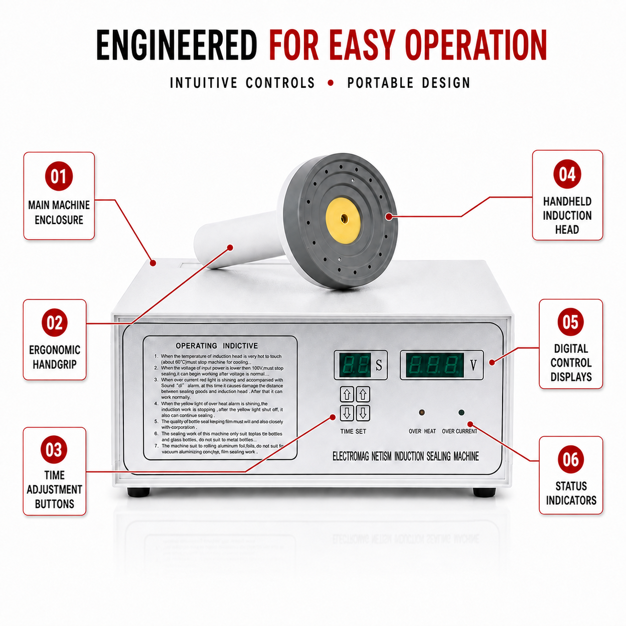 Induction Sealing Machine DGFY-500A 20MM to 100MM by Sonic Industries - Image 6