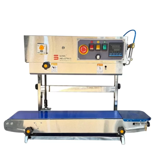 Sonic Industries SS Body Vertical Band Sealer – Top Model with Nitrogen Flushing