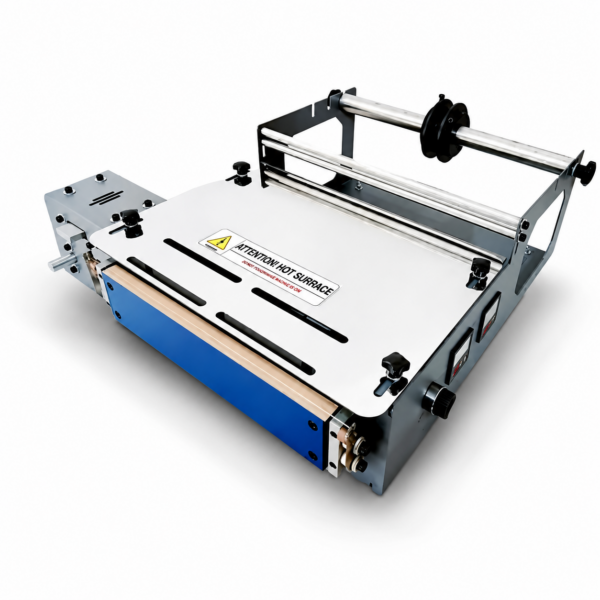 Manual Overwrapping Machine Pre-Cut Film with Dot Sealer by Sonic Industries