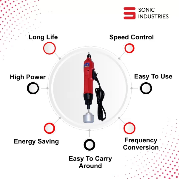 Sonic Industries Manual Capping Machine | 10–50mm Cap Diameter
