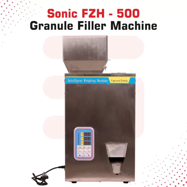 Sonic Industries Granule Filling Machine – 50 to 500 Gram Capacity