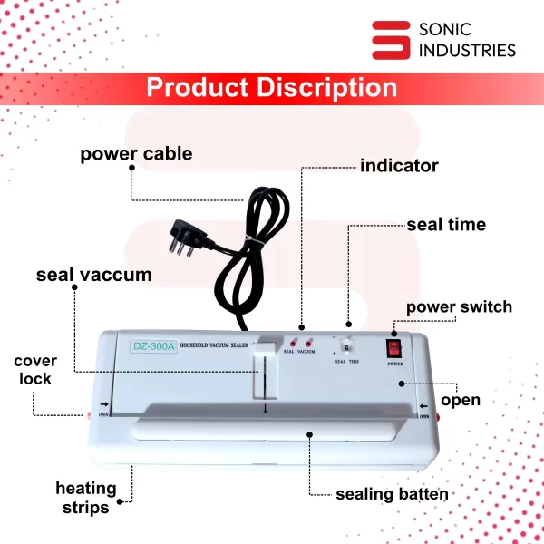 Sonic Industries Household vacuum sealing Mahcine DZ-360