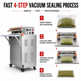 DZ-500 External Chamber Vacuum Sealing Machine by Sonic Industries