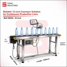 12 Inch Conveyor with 2 In 1 Printer by Sonic Industries