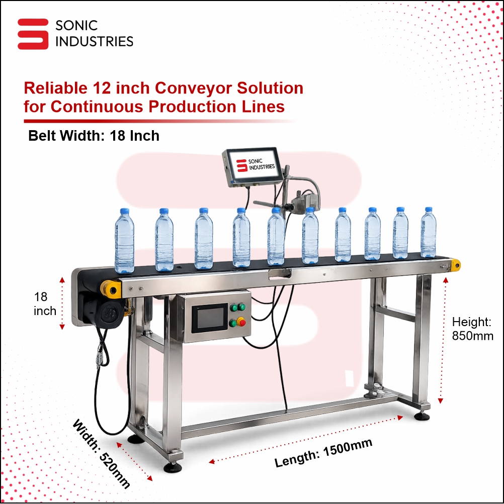 12 Inch Conveyor with 2 In 1 Printer by Sonic Industries - Image 2