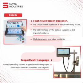 8 Inch Conveyor with 2 In 1 Printer by Sonic Industries