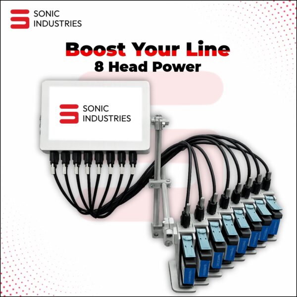 Sonic Industries Automatic Batch Coding 8 Head Printer