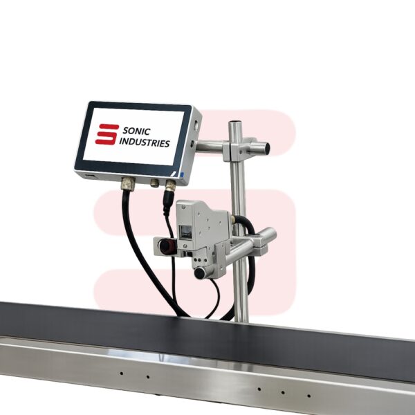18 Inch Conveyor with 25MM Online Printer by Sonic Industries