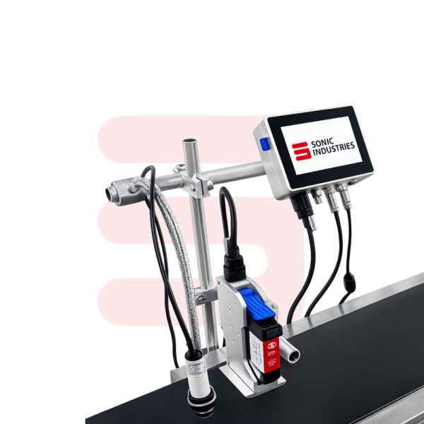 16 Inch Conveyor with 25MM Online Printer by Sonic Industries