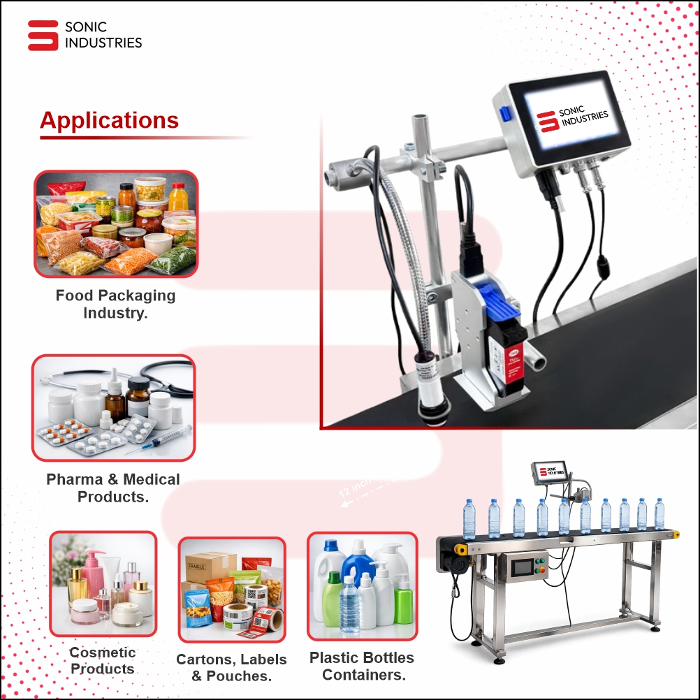16 Inch Conveyor with 25MM Online Printer by Sonic Industries - Image 4