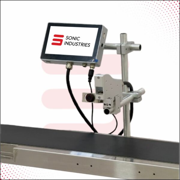 18 Inch Conveyor with 25MM Online Printer by Sonic Industries