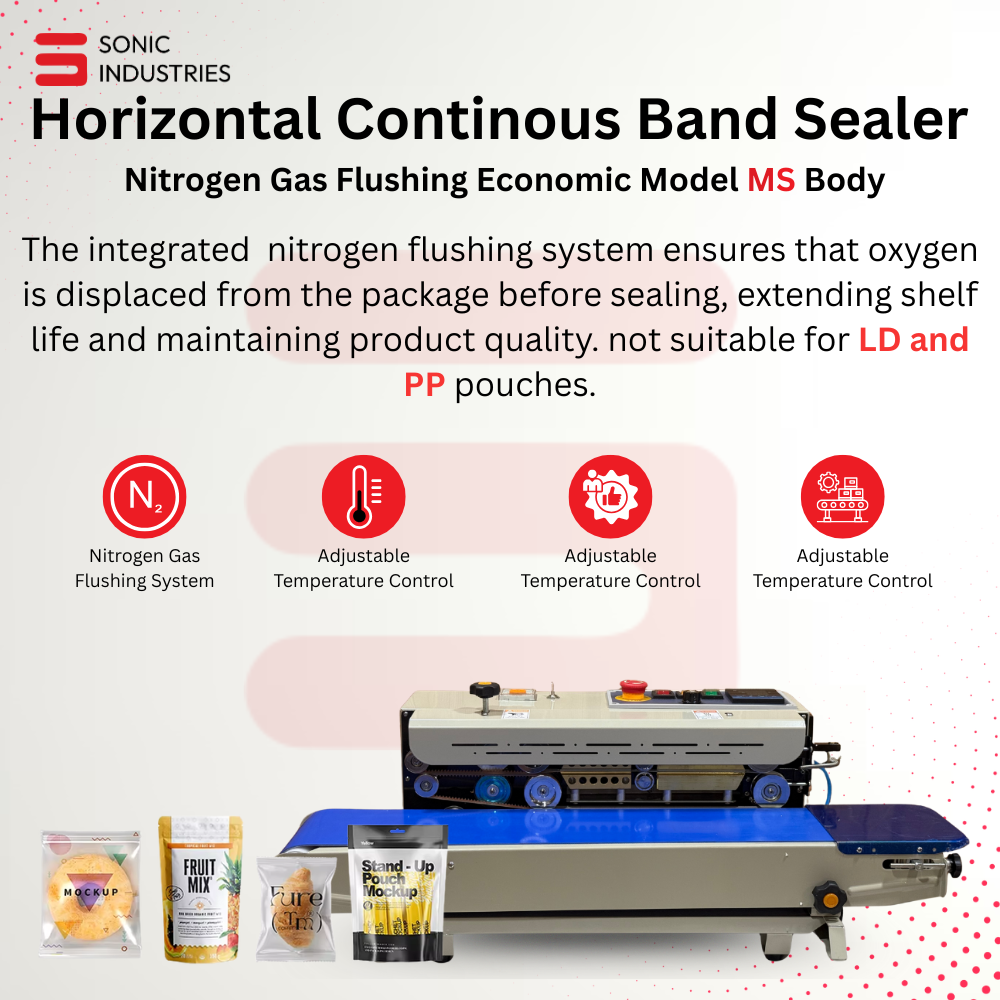 FR-900 MS Eco Band Sealing Machine With Nitrogen by Sonic Industries - Image 2