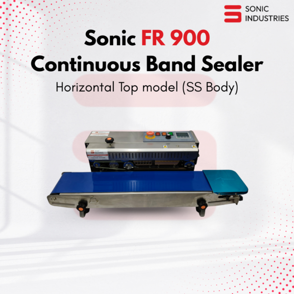 Sonic Industries FR-900 Heavy Duty SS Body Horizontal Band Sealer Machine