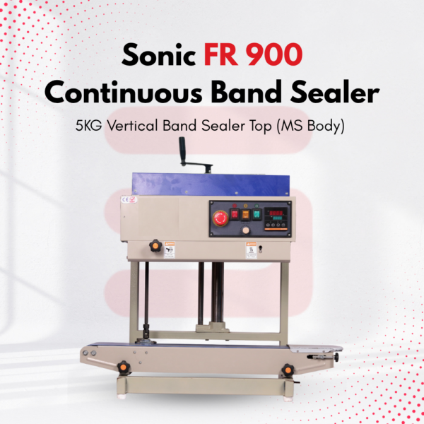 Sonic Industries FR-900 Band Sealing Machine MS Top 5Kg Vertical Band Sealer