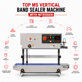 Sonic Industries FR-900 Band Sealing Machine Top MS Vertical With Nitrogen
