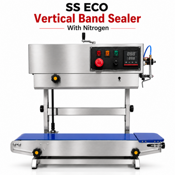 FR-900 Band Sealing Machine SS Eco 5Kg Band Sealer with Nitrogen Flushing System by Sonic Industries