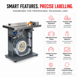 Side Concer Labelling Machine by Sonic Industries