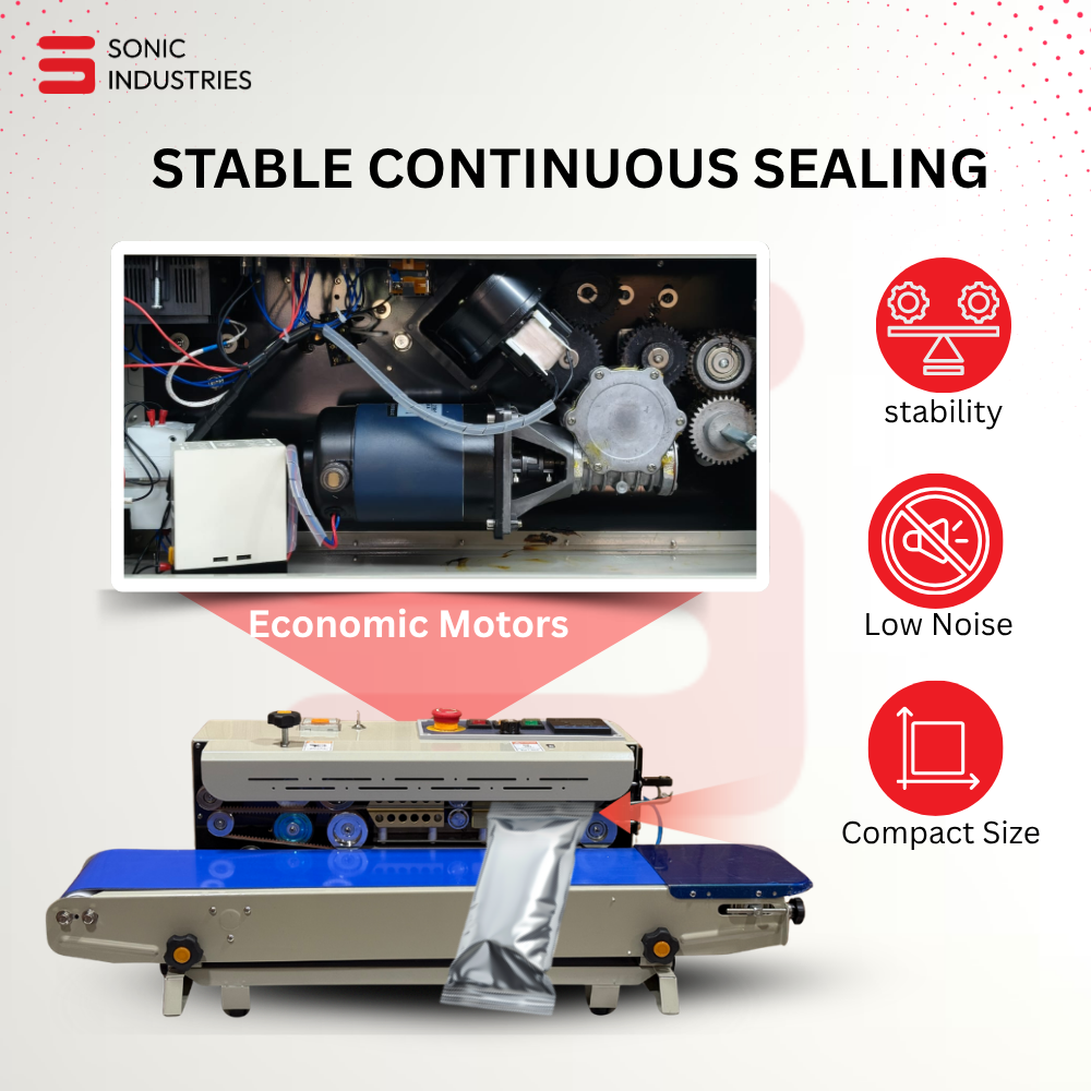 Sonic Industries FR-900 Band Sealing Machine MS Top Horizontal with Nitrogen
