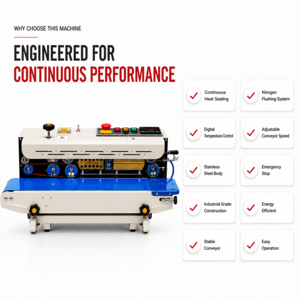 Sonic Industries FR-900 Band Sealing Machine MS Top Horizontal with Nitrogen