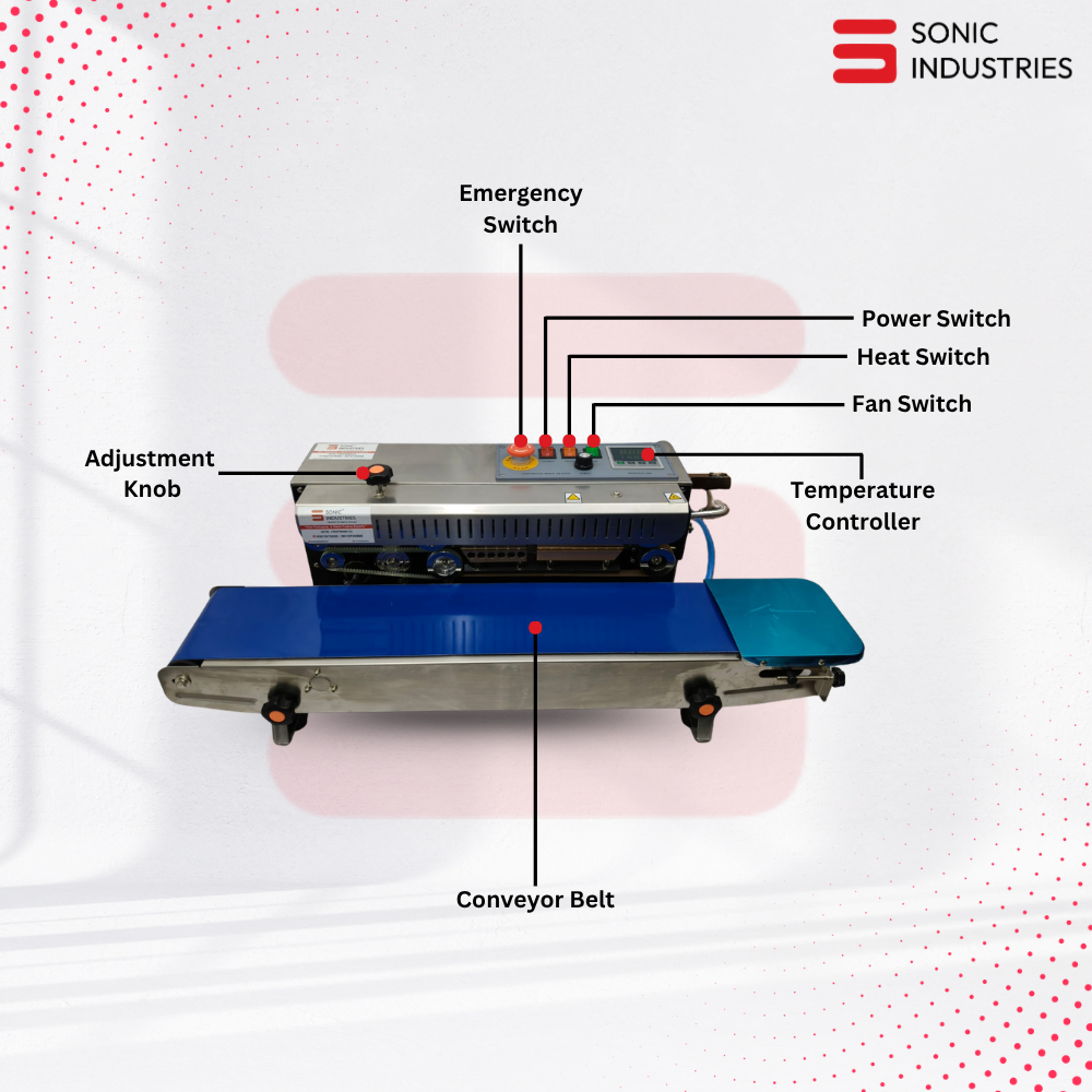 Sonic Industries FR-900 Band Sealing Machine Top SS Horizontal With Nitrogen