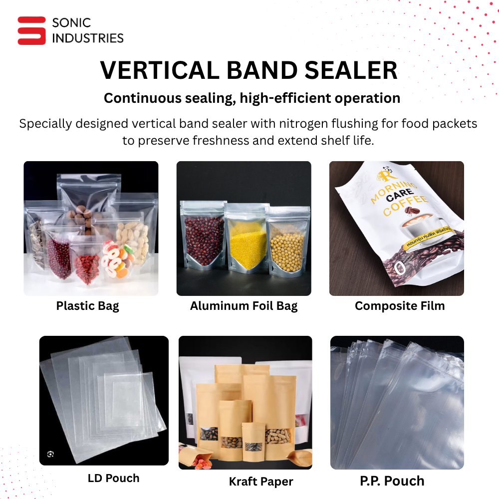 Sonic Industries FR-900 Band Sealing Machine Top MS Vertical With Nitrogen - Image 3