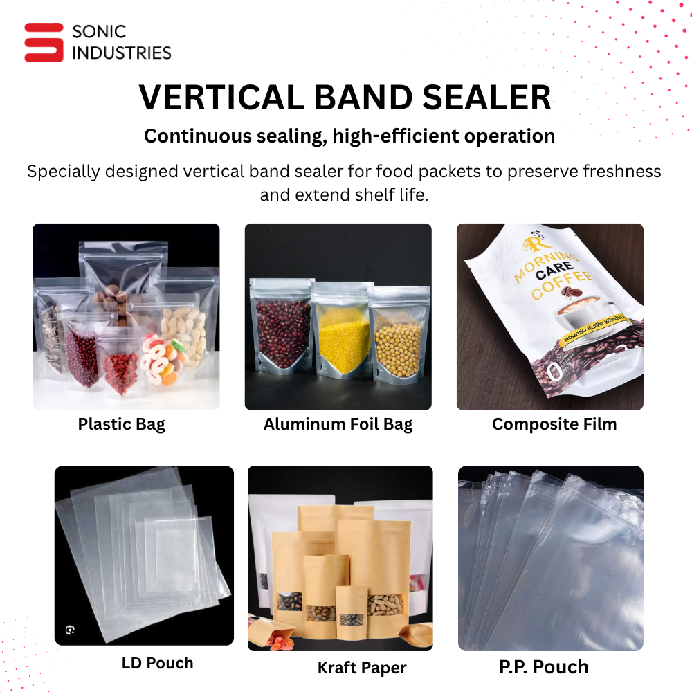 Sonic Industries FR-900 Band Sealing Machine MS Top Vertical - Image 3