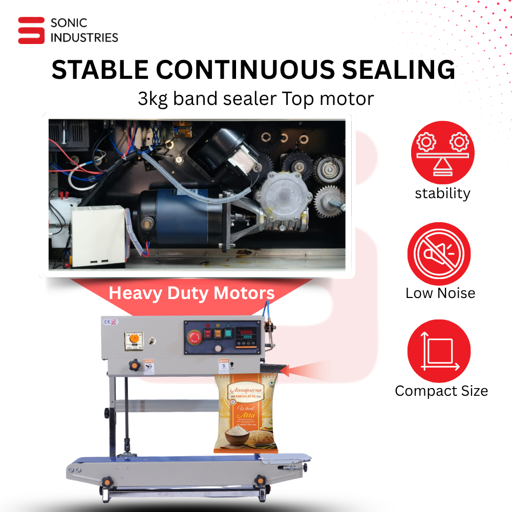 Sonic Industries FR-900 Band Sealing Machine MS Top Vertical - Image 4