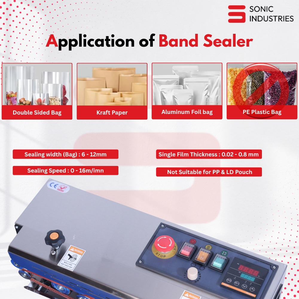 FR-900 SS Eco Band Sealing Machine With Nitrogen by Sonic Industries