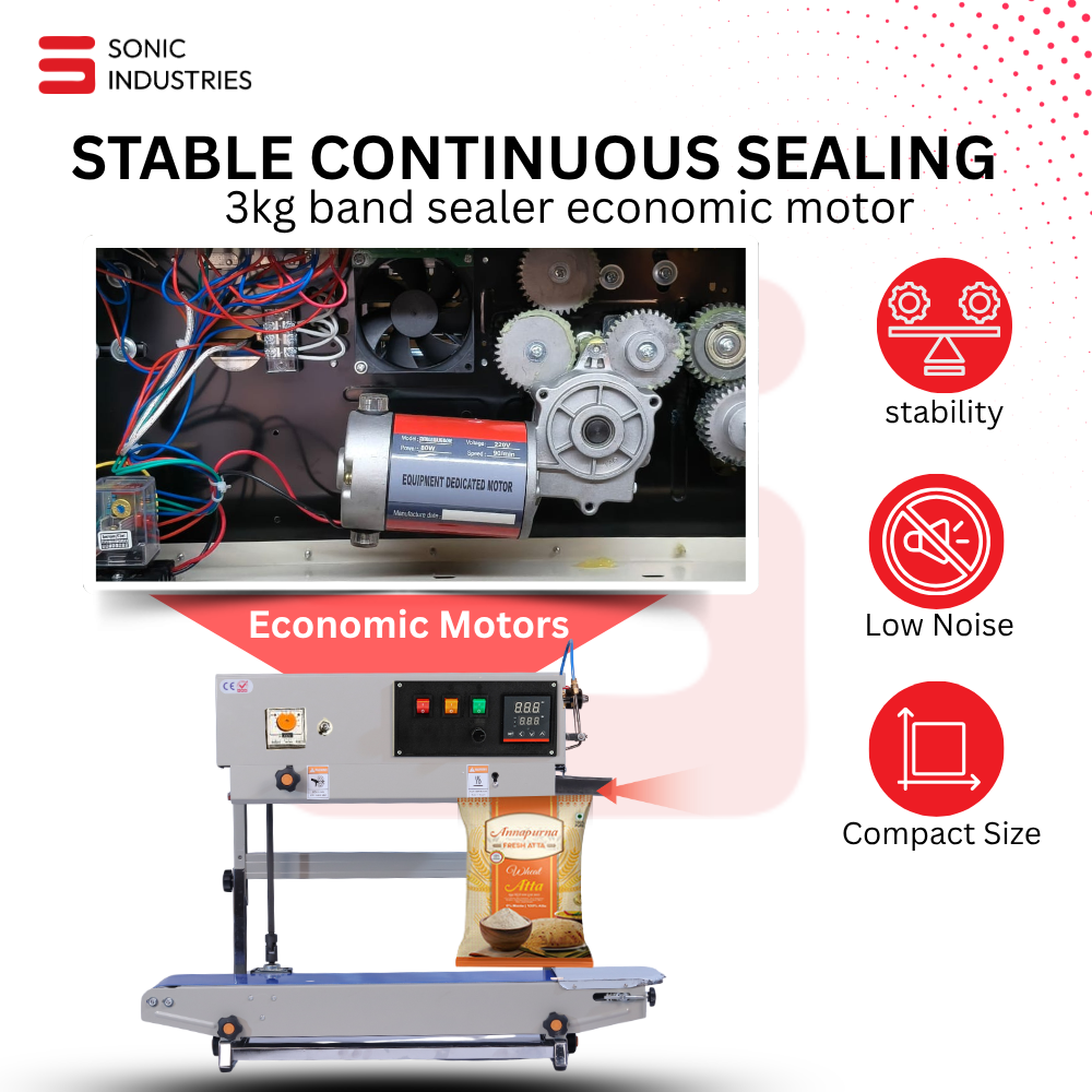 FR-900 MS Eco Vertical Band Sealing Machine With Nitrogen by Sonic Industries - Image 4