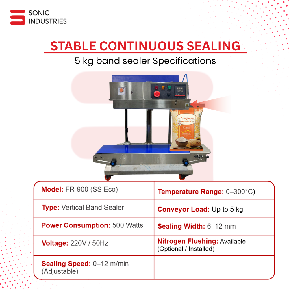 5kg Eco Bandsealer with nitrogen flushing