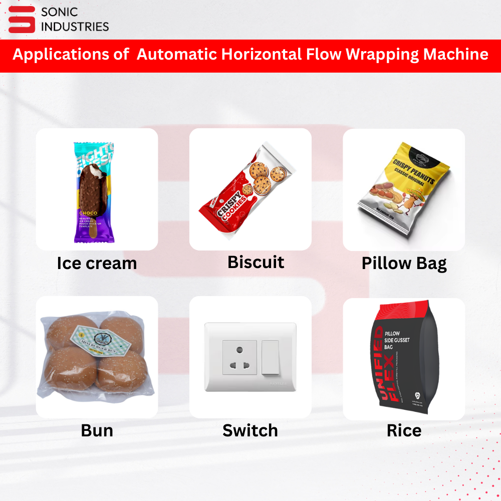 Ice Cream Packaging Vertical Flow Wrap Machine by Sonic Industries - Image 5