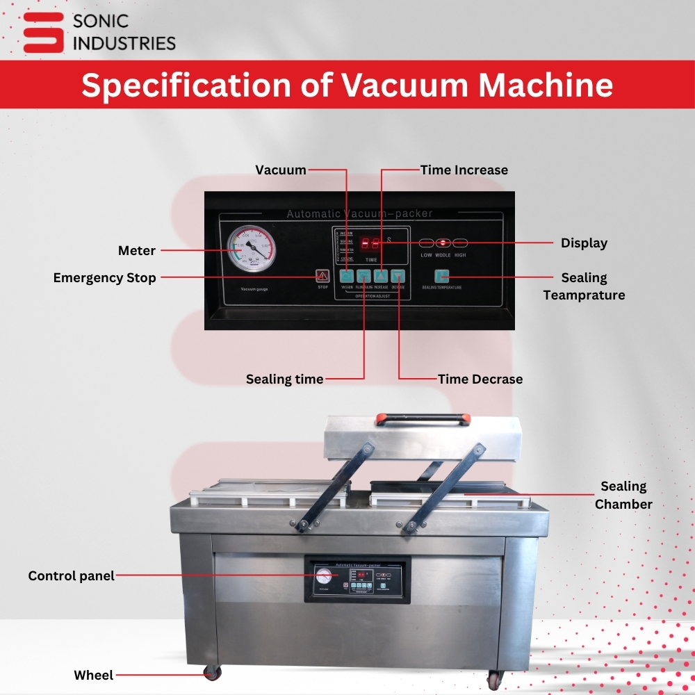 DZ-500 Double Chamber Vacuum Sealing Machine by Sonic Industries - Image 4