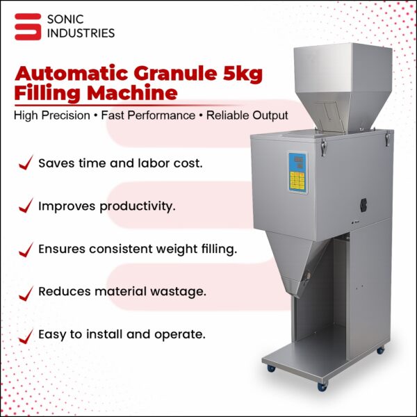 5 Kg Granule Filling Machine by Sonic Industries