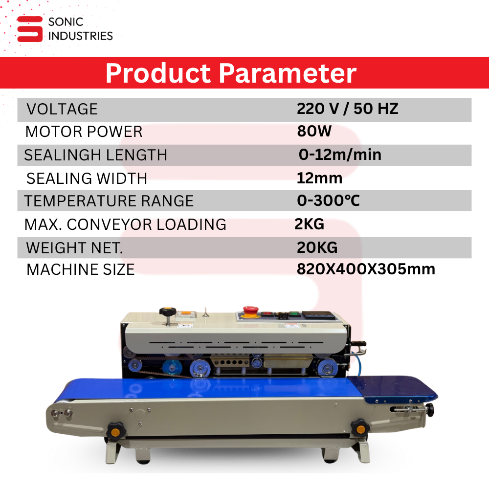 FR-900 MS Eco Band Sealing Machine With Nitrogen by Sonic Industries