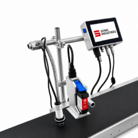 16 Inch Conveyor with 25MM Online Printer by Sonic Industries