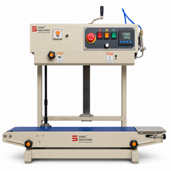 FR-900 Band Sealing Machine MS Top 5Kg Vertical Band Sealer with Nitrogen