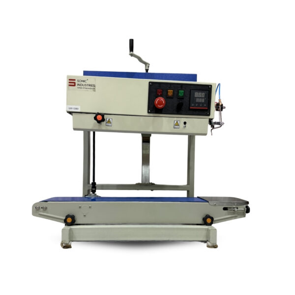 FR-900 Band Sealing Machine MS Eco 5Kg Vertical Band Sealer with Nitrogen Flushing System by Sonic Industries